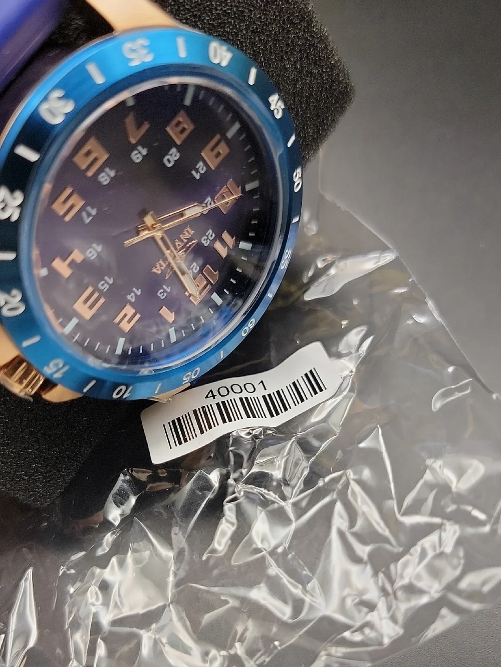 40001 Invicta Pro Diver Stratus Men's Blie Rose Gold Military Time Watch - 45mm
